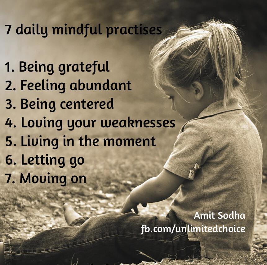 7 Daily Mindful Practises - LSA